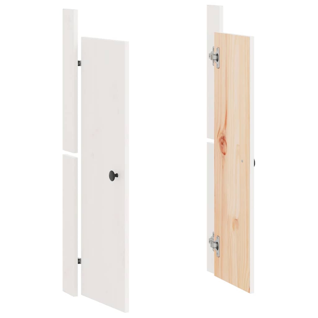 Vidaxl Outdoor Kitchen Cabinet Door, White, 50X9X82 Cm, Pine