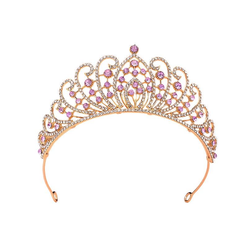 New Crown Tiara for Children Eighteen Year Old Coming of Age Ceremony Princess Crown Bestie Crown  Colored Diamonds