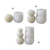 Unique Scented Candle Making Mould Fashionable Striped Sphere Scented Candle Mold for Unique Home Decors and Gifts