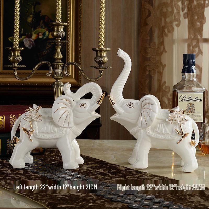 Ceramic Swan Ornaments: Elegant Home Decor for Living Room, Wine Cabinet, or Wedding Gifts