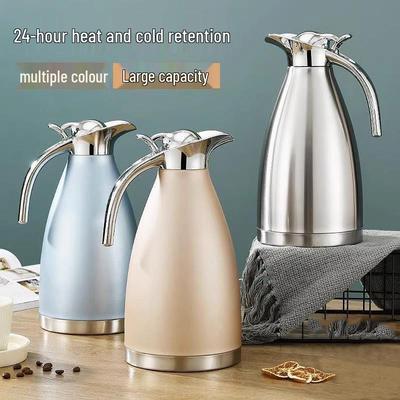 304 Stainless Steel Insulated Kettle, Large Capacity, European Style Hot Water Kettle