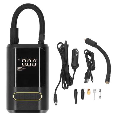 Car Inflator Pump LCD Digital Cordless Dual Power Supply Electric Motorcycle Bike Tire Inflator