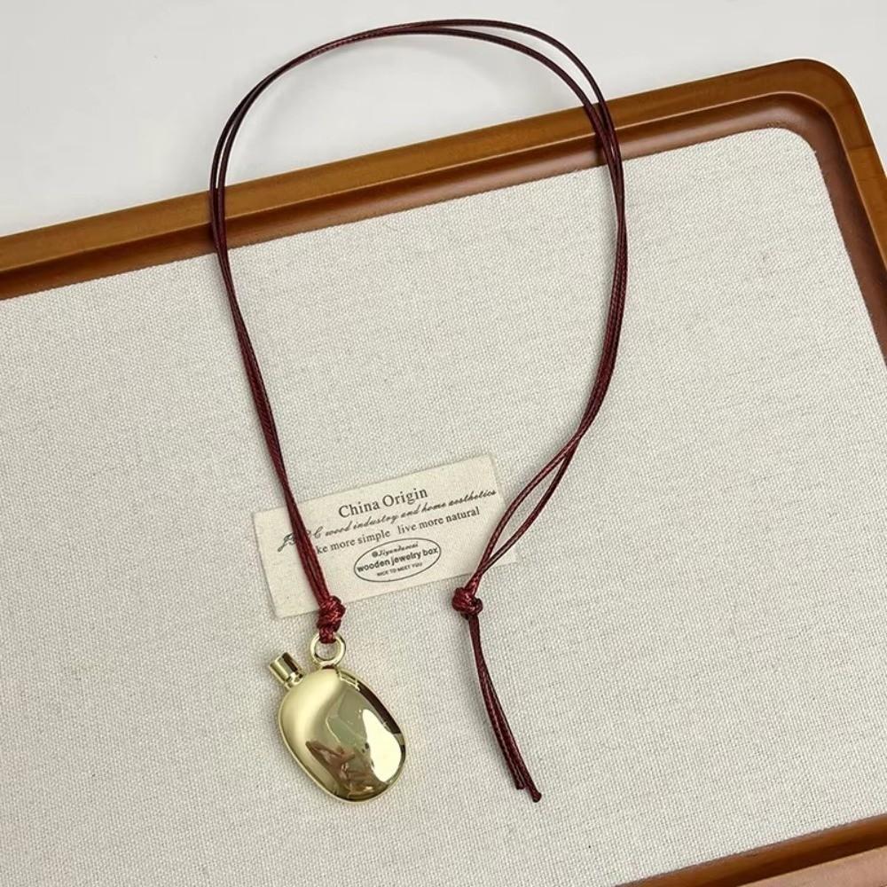 Metal Kettle Pendant Necklace Long Women Necklace New Sweater Chain  Jewelry Accessories