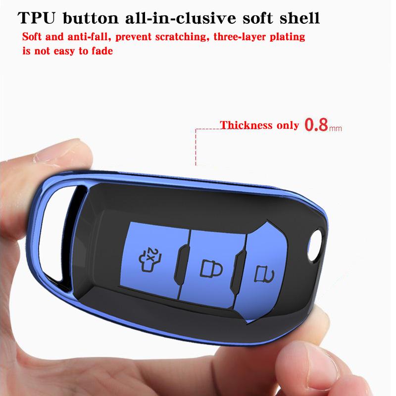 Hight Quality PC+TPU Key Case Protective Shell Cover for Ford F-150 Eage C-MAX Mondeo Ecosport Expedition Focus Fiesta Car Key H