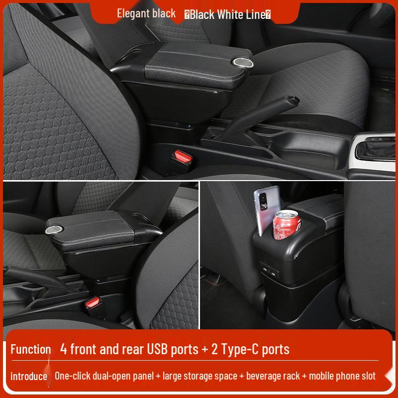 Mazda 2 Sedan/Hatchback Center Armrest Storage Box - Changan Jinxiang Modification Accessories
