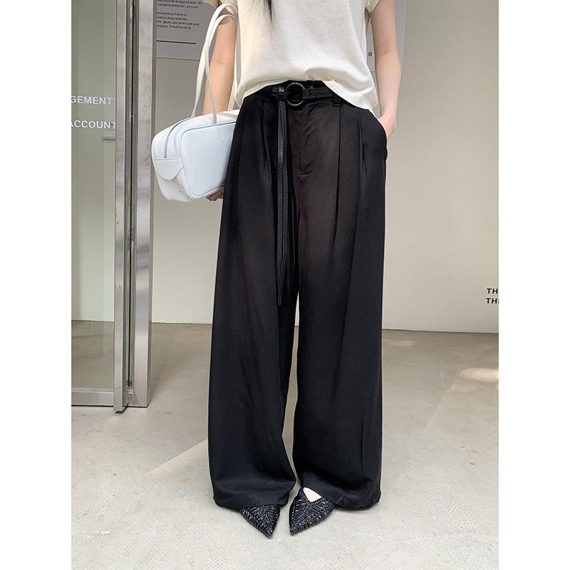 MMC DITION Women s Lyocell Casual Wide-Leg Pants - Spring Collection Large