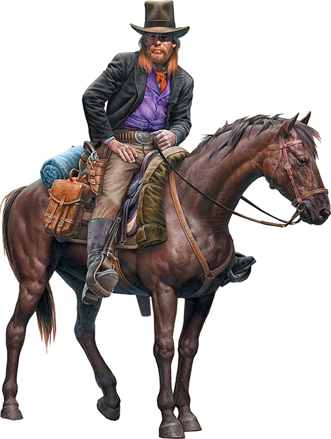 

Master Box Outlaw Jim Riding Scene Cowboy Hat Western Series Пластиковая модель MB35204 1/35