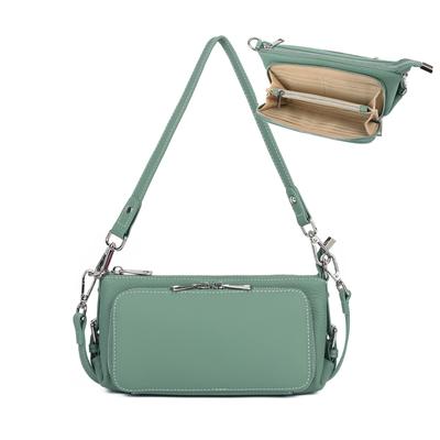 Genuine Leather Shoulder Bag for Wallet Smartphone Large Commuting [MFFOR] Women, 2-way, Pochette, Shoulder, Crossbody, Handheld, Lightweight,