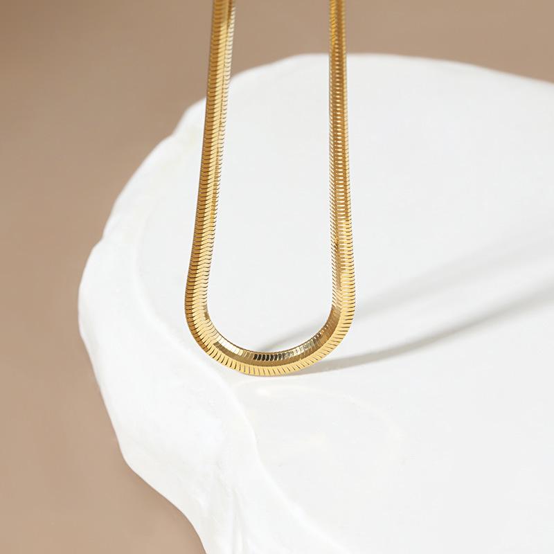 925 Sterling Silver Italian Snake Chain Necklace - Stylish, High-End, Versatile Accessory