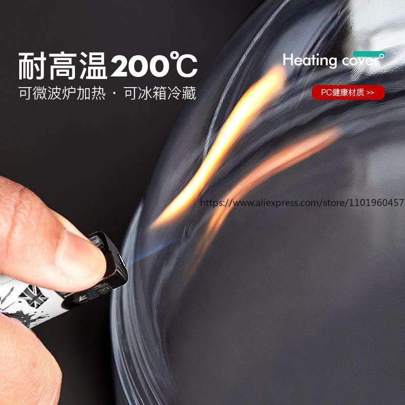 Mikrowellen-Spritzschutz Hitzebeständige Lebensmittelabdeckung für Teller Schüsseln Ölfest Staubdicht Frischhalte-Deckel