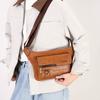 Men's Crossbody Bag Chest Bags High Quality Shoulder Bag Chest Bag for Men Fashion Business Messenger Bag PU Leather Waist Bags