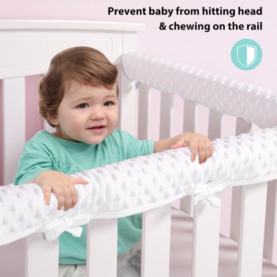 3 Pcs/Set Crib Bumpers Bite-resistant Soft Anti-Collision Guardrail Cover Corner Edge Protector