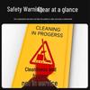 Yi Jia Le A-Frame Notice Board: Caution Wet Floor, No Parking, Thickened Freestanding Sign for Malls & Hospitals