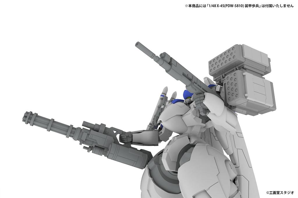 PLUM Mechanism POWERDolls 2 Armored Infantry Expansion Set D DRu35 MLC R25RCT M7A GGUN Open Hands Grip Hands 100mm Long Scale Plastic Model Kit PP254