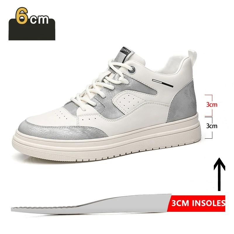 2024 Новые Кроссовки из коровьей кожи на толстой подошве для мужчин — фото 11