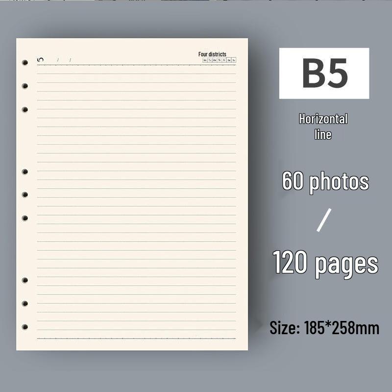 Notizbuch im Ins-Stil aus weichem Leder: B5 & A5 Leerer Tagesplaner für Schüler