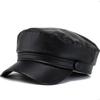 Black octagonal hat British retro autumn and winter duck cap women's casual and versatile Japanese newsboy hat trend