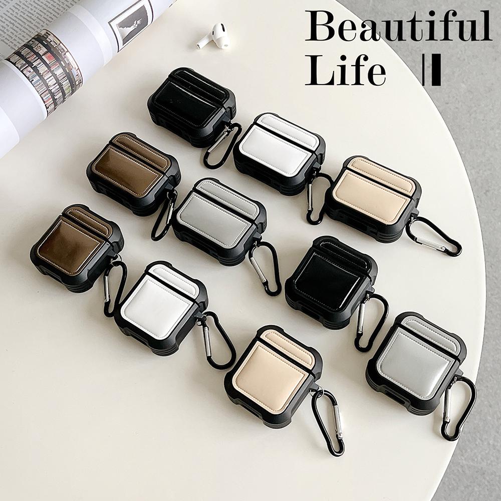 For AirPods Pro 2/Pro Down Jacket Design TPU Cover Wireless Earphone Protective Case with Anti-lost Buckle