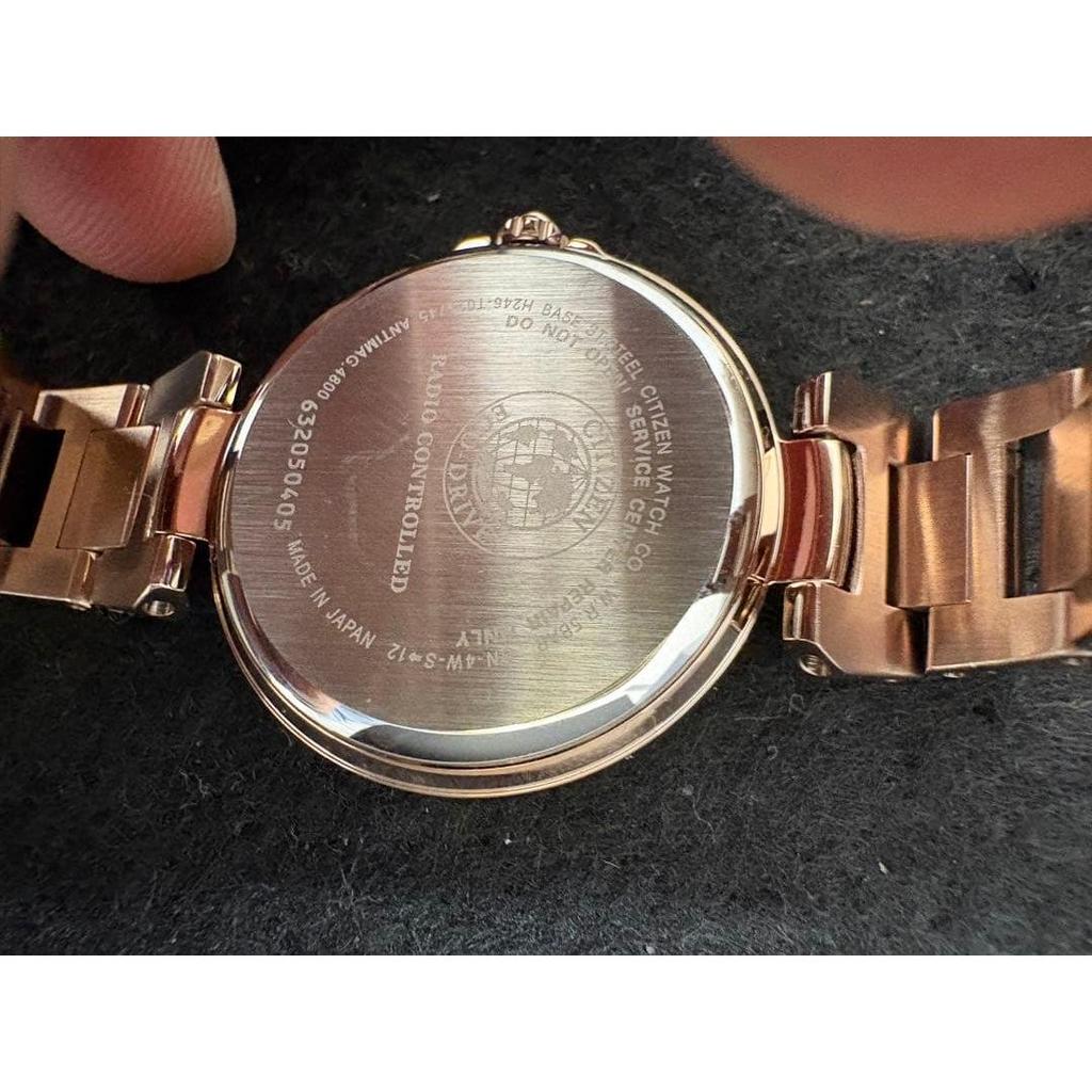 Used CITIZEN xC EC1037-51A radio clock pink gold unused item