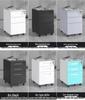 Under-Desk Metal Filing Cabinet with Lock, Mobile Office Storage Cabinet, Small Drawer Cabinet