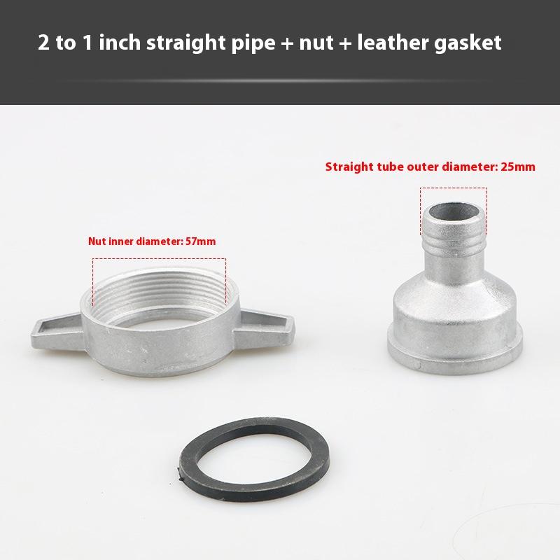 1 Set 1 Inch 3 Inch Aluminum Pipe Connector Wrench With Rubber Gasket Pump Connecting Pipe Fitting Gasoline Water Pump Fittings