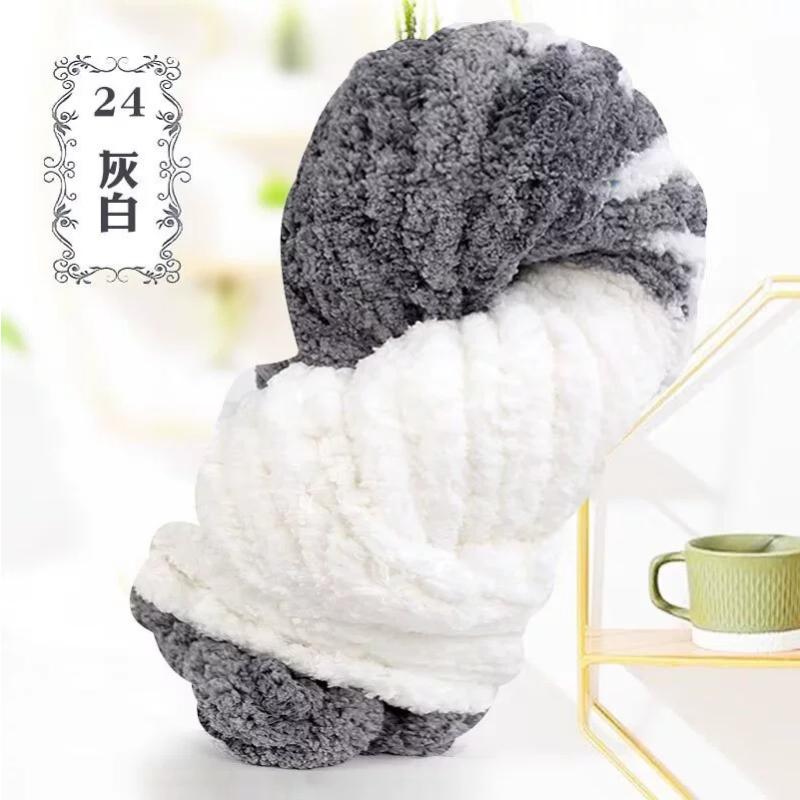 Thick Chenille Yarn for Blankets, Super Soft and Fluffy Giant Chenille-Style Polyester Yarn for Home Decor Projects