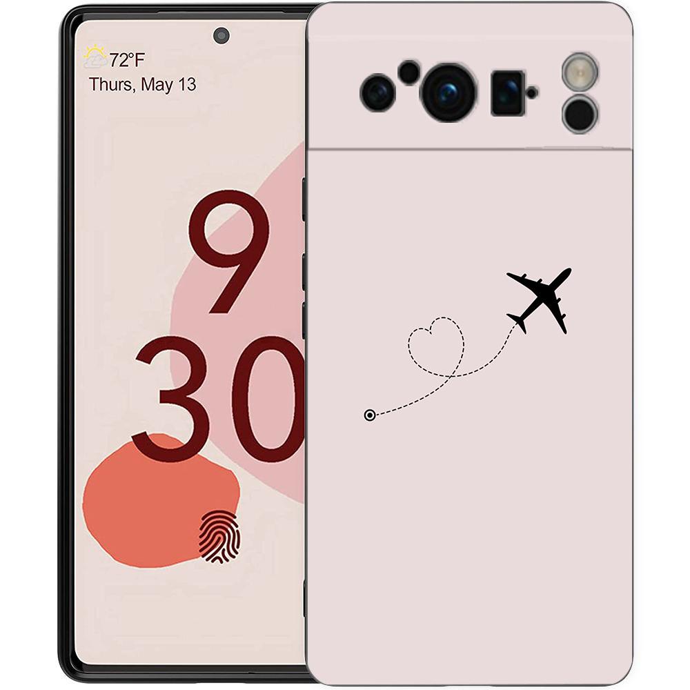 

For Google Pixel 10 Pro Phone Case Pixel 9 Pro XL TPU Case Pixel 8 Pro 9A 8A 7A 7 6A 6 Pro Soft Cover Airplane Pattern Pixel 7