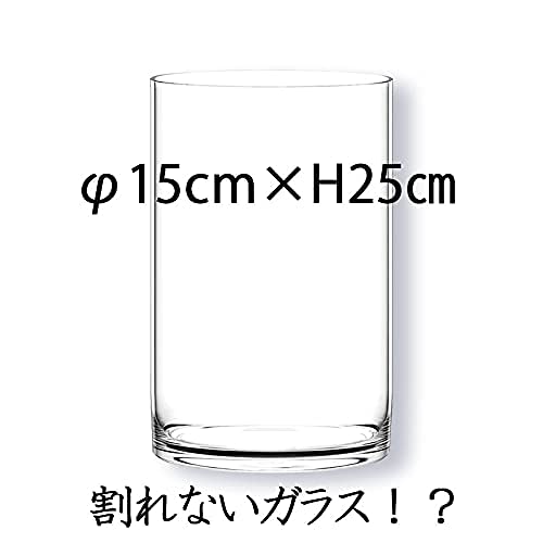 FOYER Unbreakable Vase, Stylish Polycarbonate, 25cm Tall, 15cm Wide, Small, Product Number 2300133