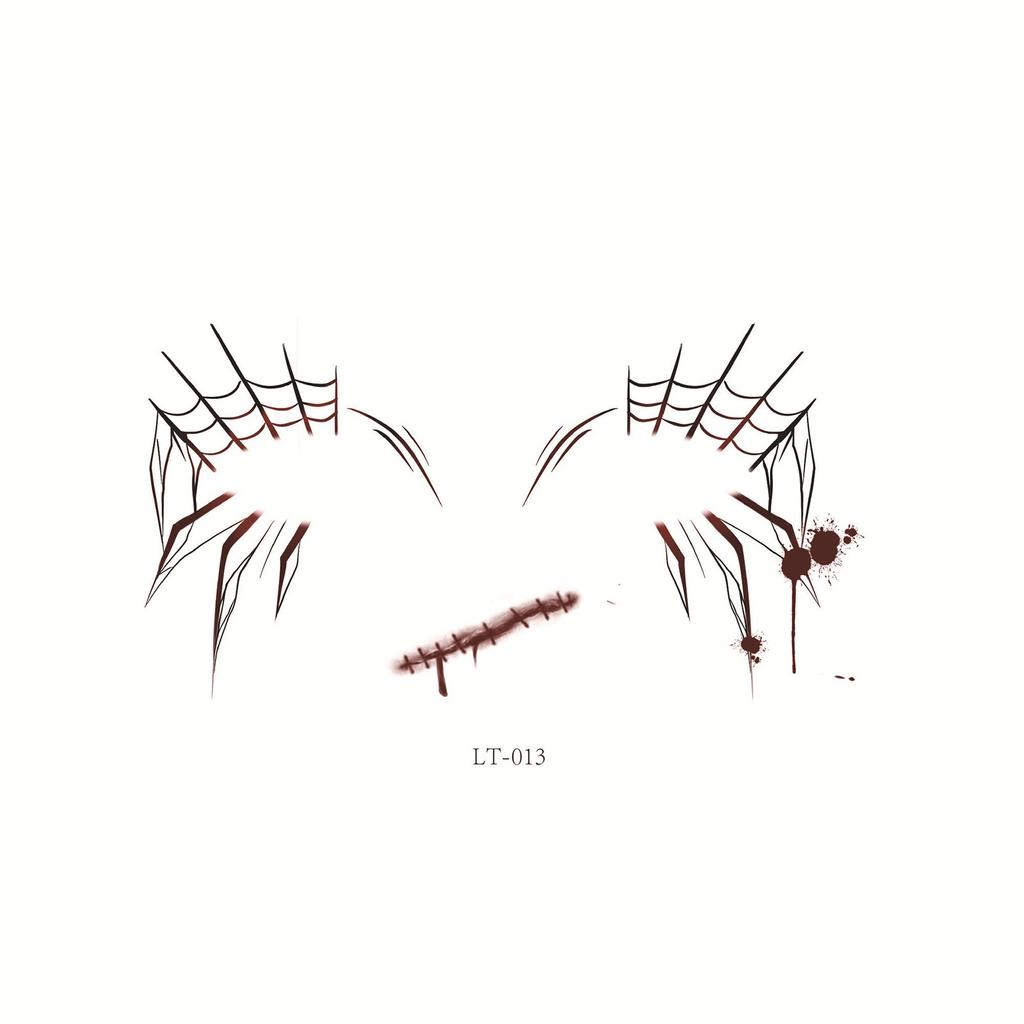 Halloween Gesicht Augen Aufkleber Eye Liner Lidschatten Temporäre Aufkleber Aufkleber Für Frauen Mädchen Halloween Kostüm Cosplay Bekleidung Zubehör Party