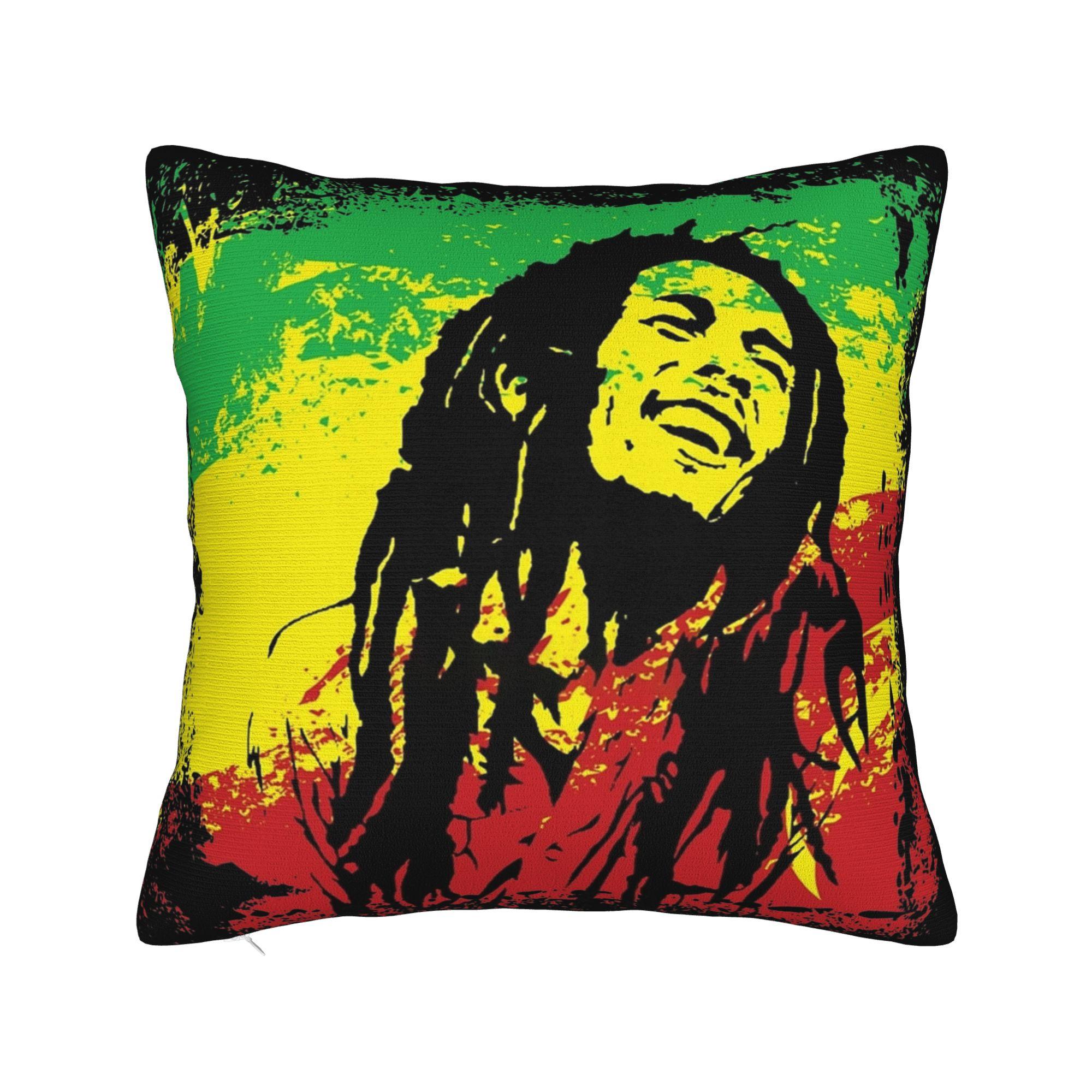 

Lion Rasta Square Pillowcases Polyester Sofa Reggae Cushion Case Funny Decor Pillow Cover 4040 30x30cm 12x12in