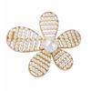 Full of Pearl Hollow Camellia Female Models Brooch Scarf Buckle Jewelry Clothing Accessories Female Long-Lasting Color Exquisite Hypoallergenic Brooch