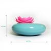 Heim-Lotus-Form Leiser Keramik Ultraschall Aroma Luftbefeuchter