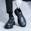 Zapatos Oxford de Moda para Hombre con Cordones Negros de Suela Gruesa Resistentes al Desgaste Negocios Marca Zapatos Formales para Hombre Zapatos Sociales de Lujo