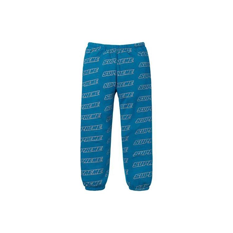 Supreme Repeat Sweatpants 'Black White' Men's SUP-SS18-794
