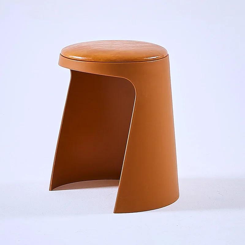 Garten Balkon Wasserdichter Hocker Verdickter Haushaltskunststoffhocker Wohnzimmer Esszimmerstuhl Kissen Stapelbare Aufbewahrung