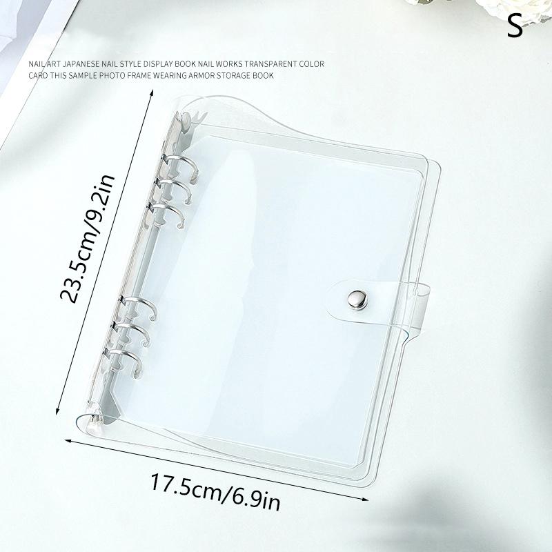 Nail Art Collection Album Nail Storage Clip Nail Display Board Minimalist Album Nail Storage Booklet With 4 Loose Pages