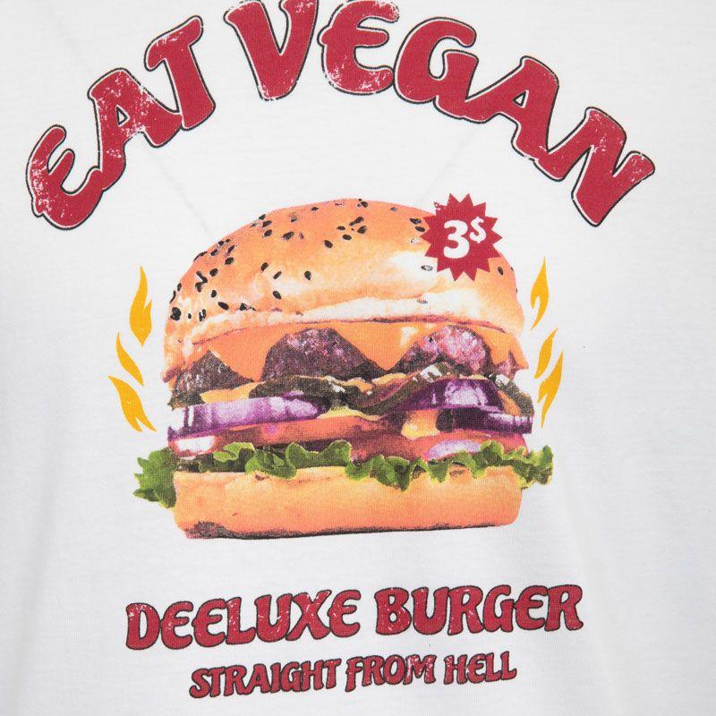 Футболка натуральная бургер Eat Vegan Мужская DEELUXE 74