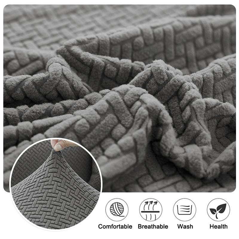 Huse de pernă de canapea jacquard pentru sufragerie Animale de companie Protector de mobilier pentru copii Polar fleece extensibil Huse detașabile lavabile pentru canapea