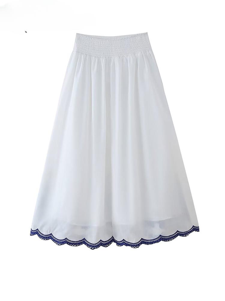 Вышитые рубашки с рукавами «летучая мышь» и юбками — фото 7