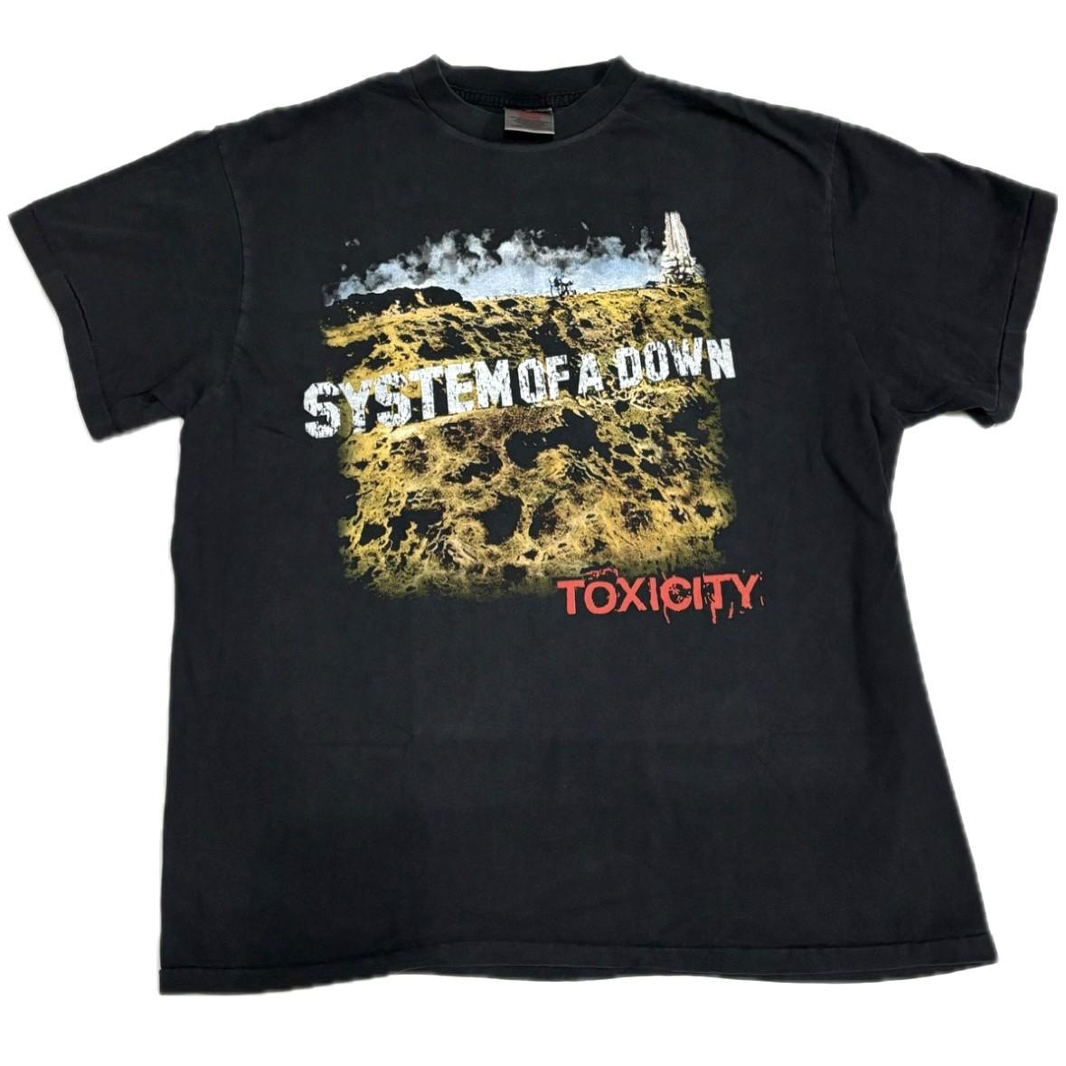Винтажная Футболка System Of A Down Toxicity 1994  Сингл-шовная Футболка с Тура Группы РЕПРИНТ 4XL