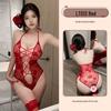 Nine Miles Clear River Lace Halter Bodysuit: Sexy, Sheer, Tempting Women's Lingerie