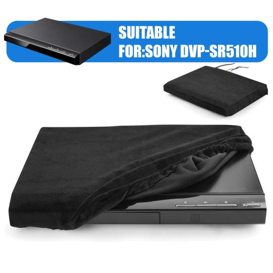 Støvdeksel til DVD-spiller Elastisk Beskyttelse for DVD-spiller Gjenbrukbart Beskyttelsesdeksel med Elastisk Kant for Sony DVP-SR510H DVD-spiller