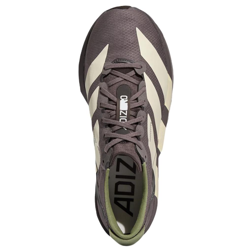 adidas Adizero Adios 9 Ajuste Confortável Velocidade Total Competição Corrida Tênis de Corrida Feminino Marrom Cinza LA3786