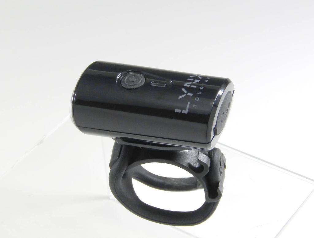 LYNX TOURING Rechargeable LED Headlight for Bicycles and Road 80 USB High-Power Bikes, Lumens, Compatible, Type-B, Waterproof, Auto-Dimming, 4-Level