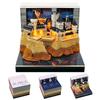 Time Piece Calendar 2026 Desk Calendar With Led Light 3D Tear-Away Calendar Paper Carving Art Memo Pad Notepad Gift Christmas