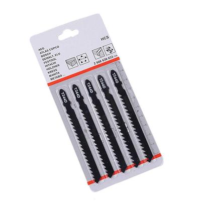 5 adet/takım T244D HCS T-Shank Kavisli Dekupaj Bıçakları Ahşap Jig Kesme Aksesuarları Hızlı Testere Aracı F0J3