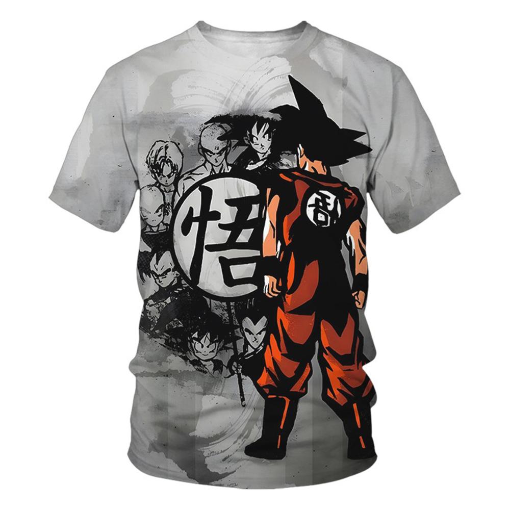 Anime Dragon Ball Son Goku 3D tlač letné módne ležérne tričko chlapčenské topy