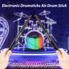 Electronic Drumsticks Air Drum Stick with 2 Foot Pedals 16D Speaker DSP Level Sound Card Low Delay Portable Electric Rhythm Drum