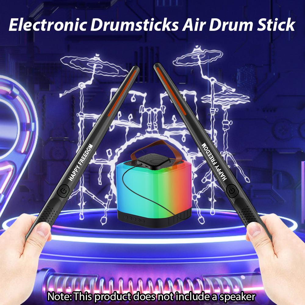Electronic Drumsticks Air Drum Stick with 2 Foot Pedals 16D Speaker DSP Level Sound Card Low Delay Portable Electric Rhythm Drum