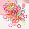 Set da 100 elastici per capelli colorati e vivaci per bambine - Morbidi elastici in gomma sintetica perfetti per scuola, feste e uso quotidiano